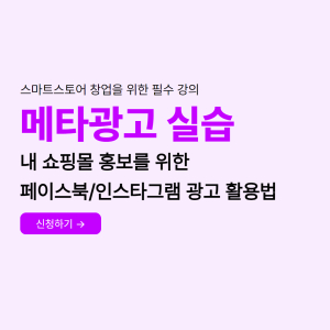 내 쇼핑몰 홍보를 위한 페이스북/인스타그램 광고 활용법